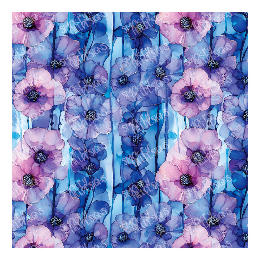 PatternPly® Transparent Linear Floral sheet showing the pattern