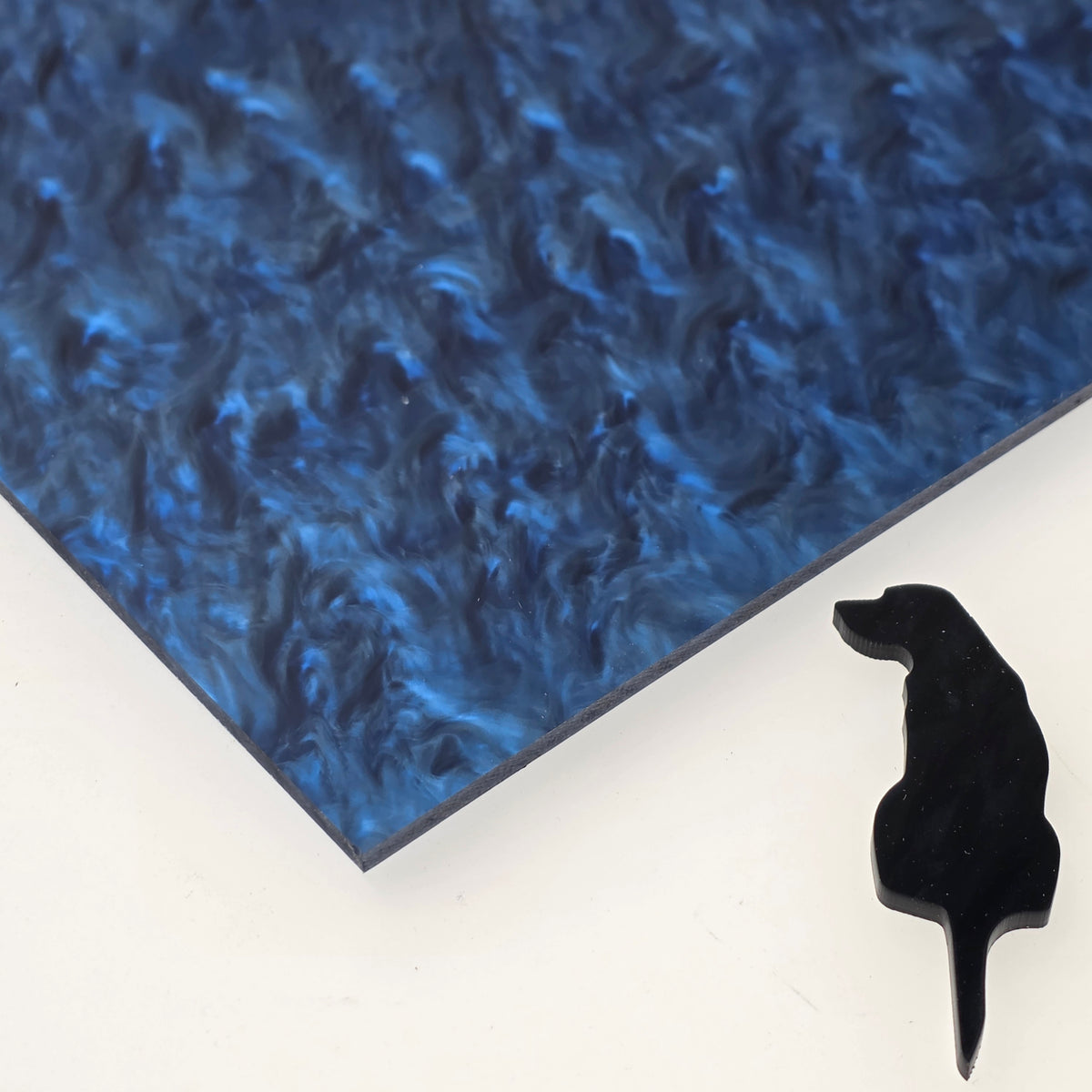 London Blue Topaz Planetary Pearl acrylic sheet