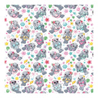 PatternPly® Scattered Bikini Manatees sheet showing the pattern