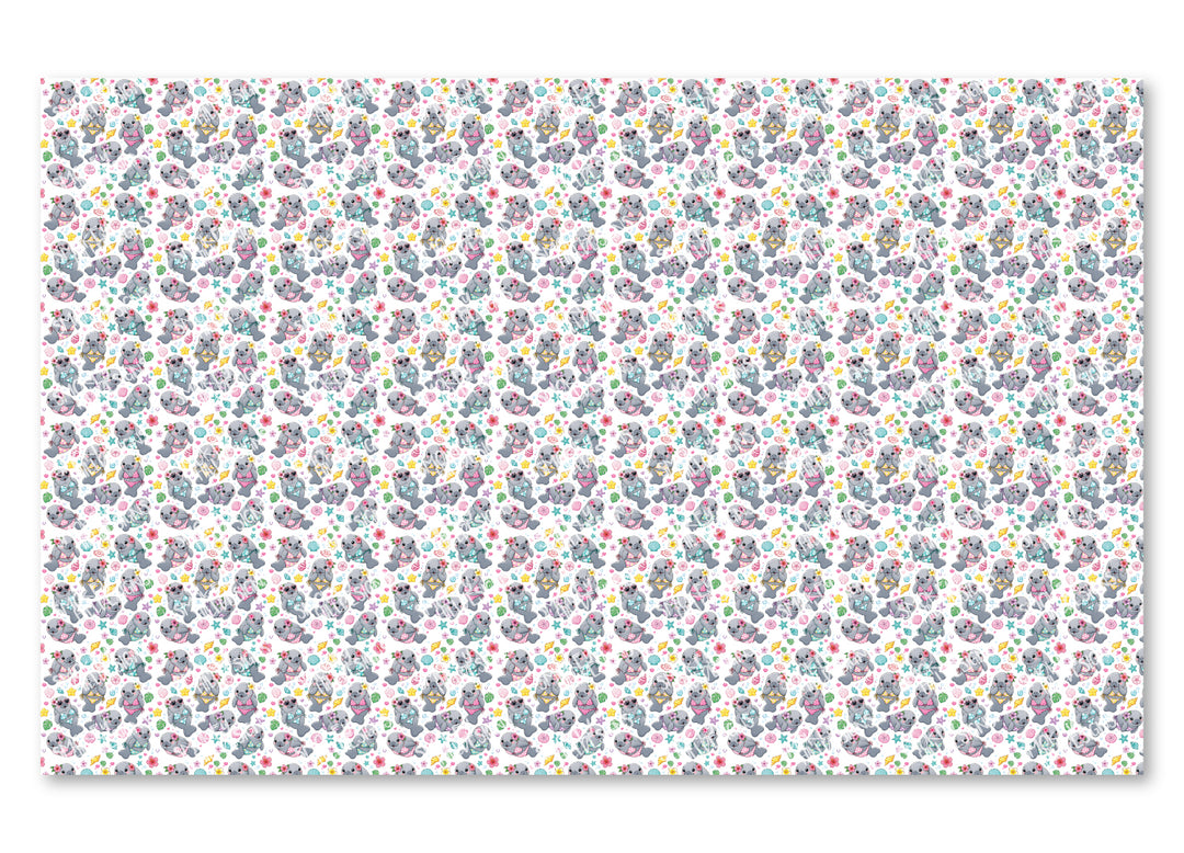 PatternPly® Scattered Bikini Manatees