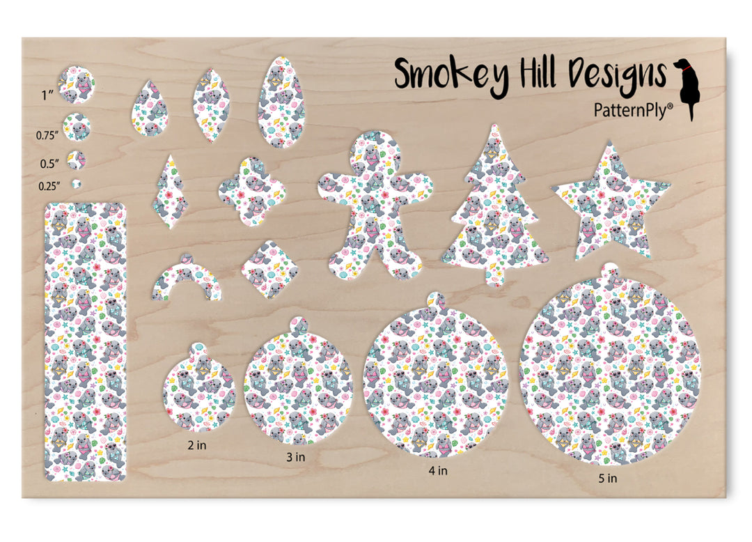 PatternPly® Scattered Bikini Manatees