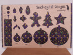 PatternPly® Full Coverage Mardi Gras Fleur de Lis Stained Glass product photo 2