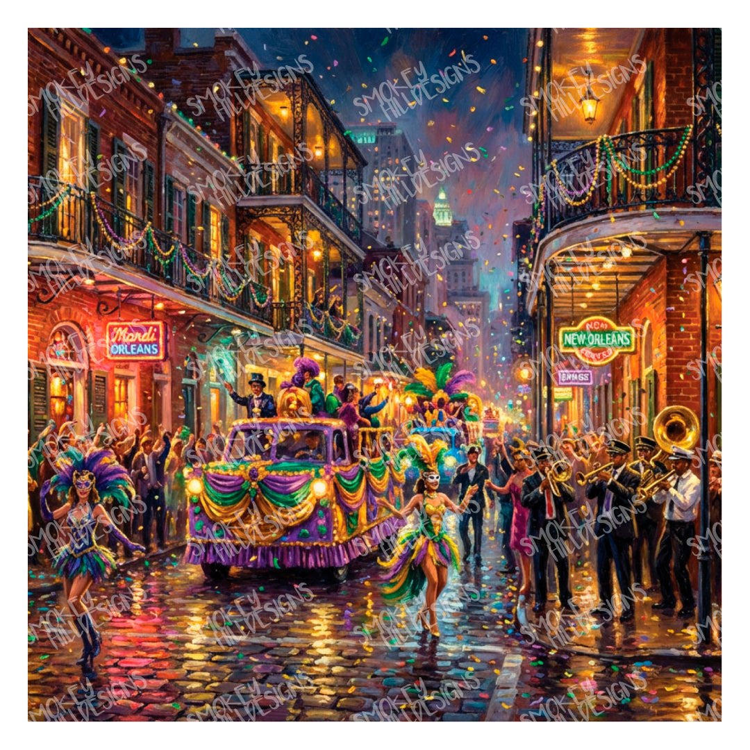 PatternPly® Transparent Mardi Gras Parade