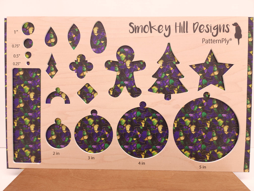 PatternPly® Full Coverage Mardi Gras Stained Glass product photo 2