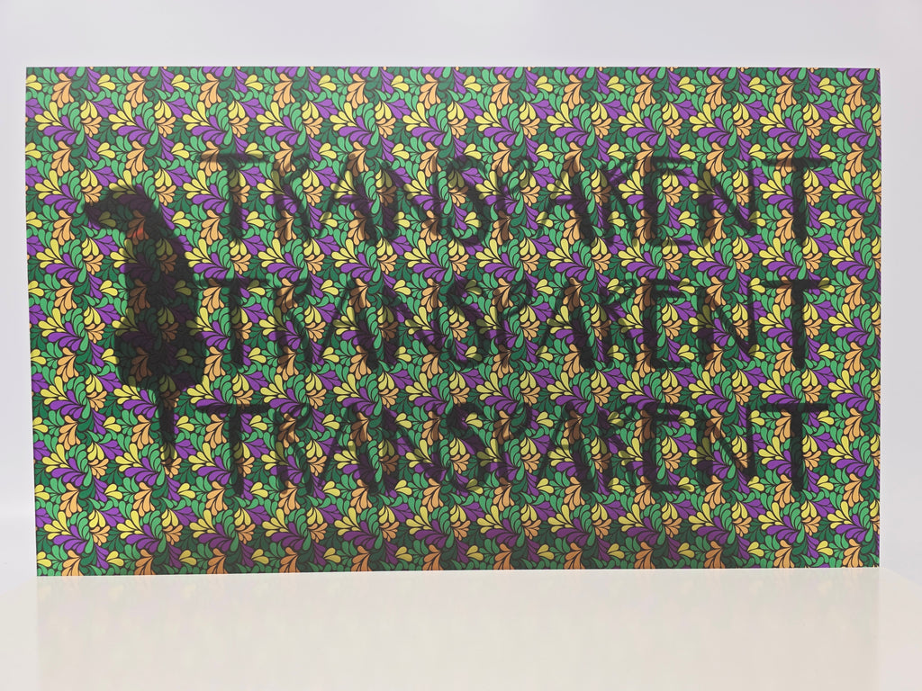 PatternPly® Transparent Mardi Gras Swirls sheet showing the pattern