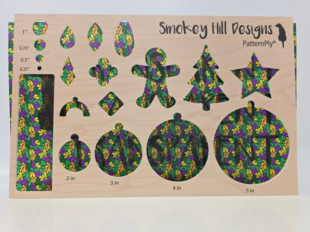 PatternPly® Transparent Mardi Gras Swirls product photo 2