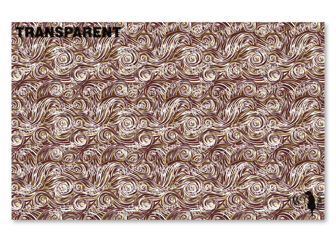 PatternPly® Transparent Maroon and Bronze Swirls