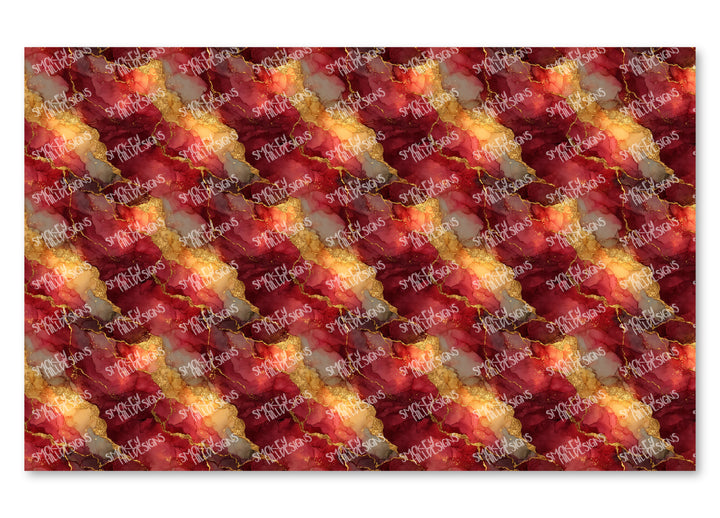 PatternPly® Transparent Maroon and Gold Rock