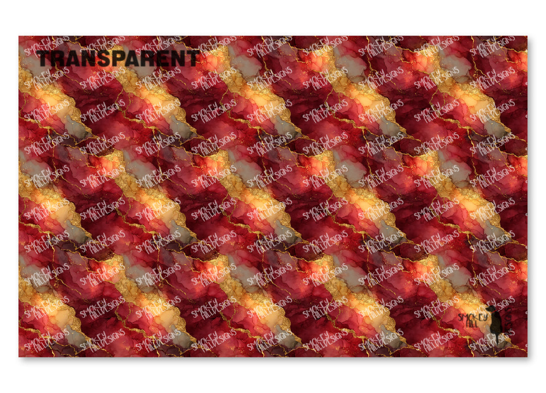 PatternPly® Transparent Maroon and Gold Rock