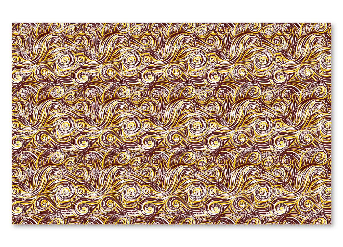 PatternPly® Scattered Maroon and Gold Swirls product photo 2