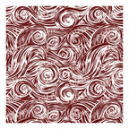 PatternPly® Transparent Maroon and White Swirls sheet showing the pattern