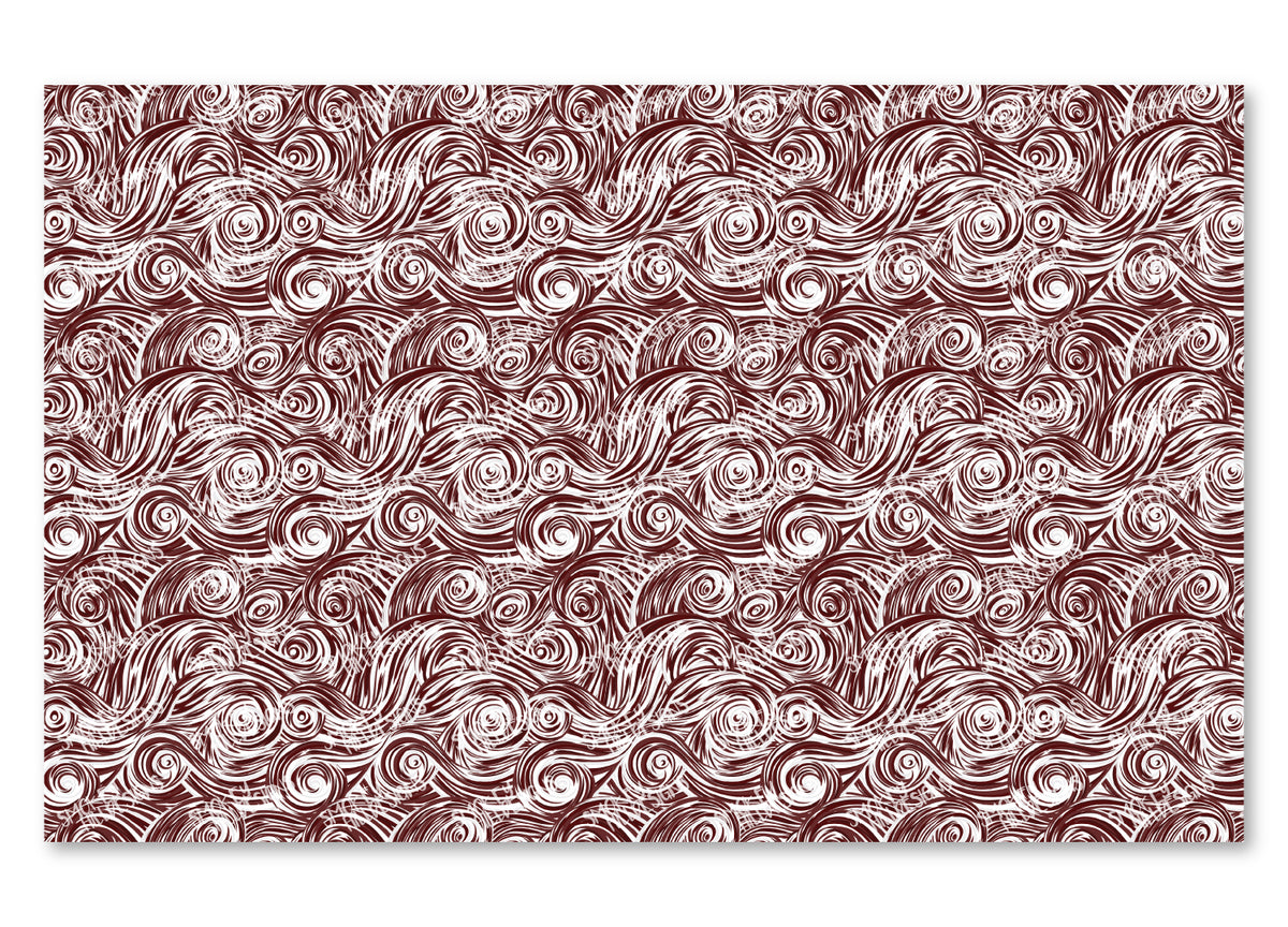 PatternPly® Scattered Maroon and White Swirls product photo 2