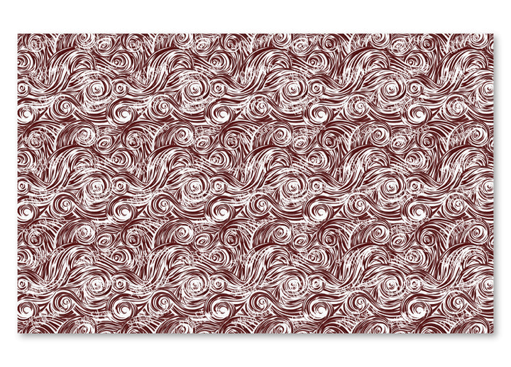 PatternPly® Scattered Maroon and White Swirls