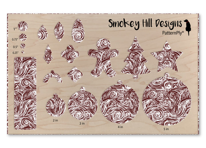 PatternPly® Transparent Maroon and White Swirls