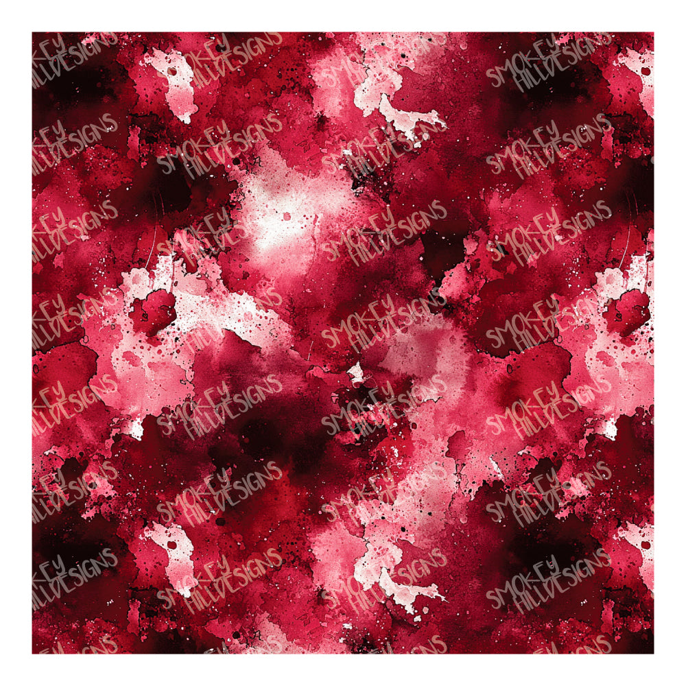 PatternPly® Full Coverage Maroon Watercolor sheet showing the pattern