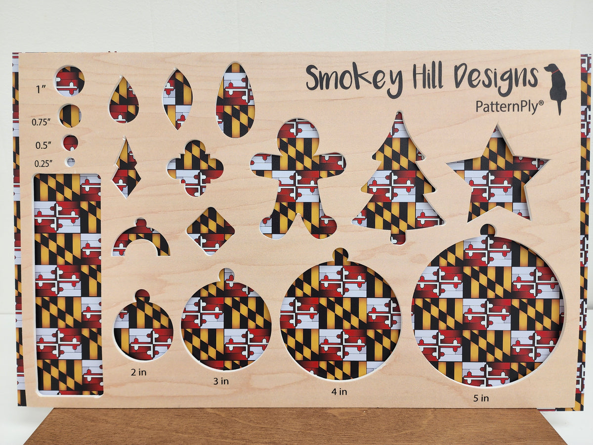 PatternPly® Full Coverage Maryland Flag Stained Glass product photo 2