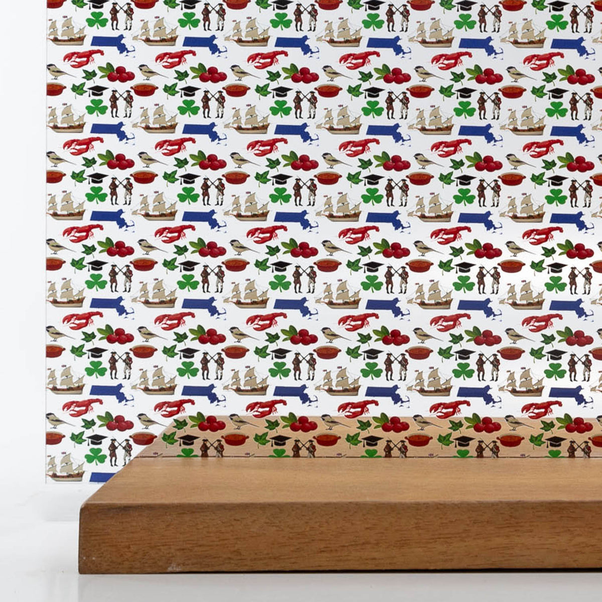 PatternPly® Scattered Massachusetts Icons sheet showing the pattern