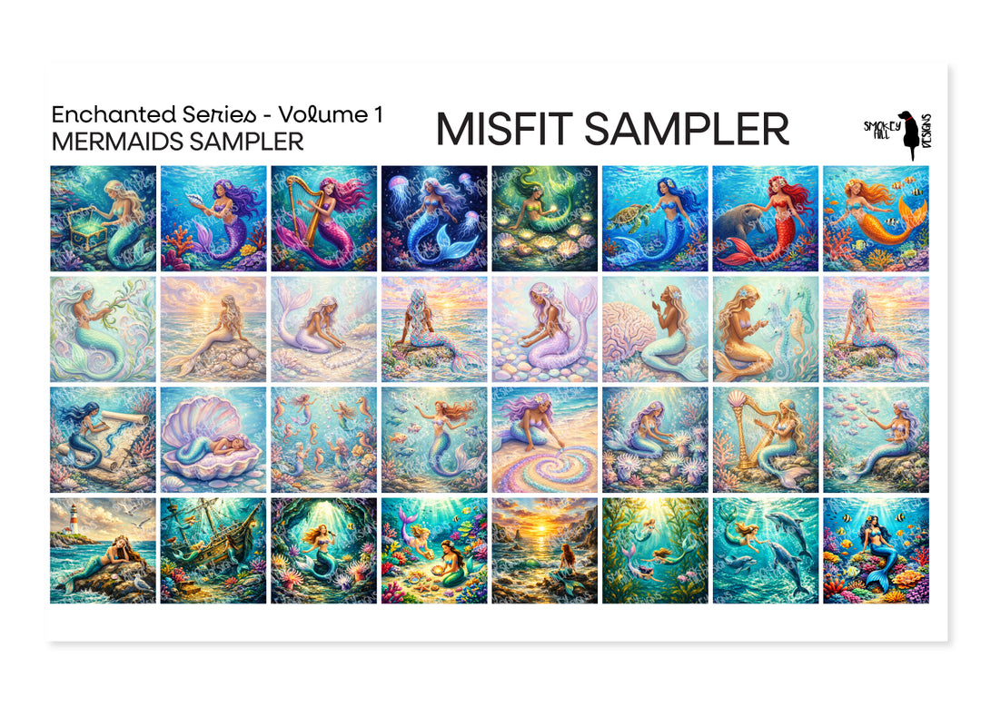 Misfit PatternPly® Transparent Mermaid Sampler