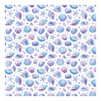 PatternPly® Scattered Mermaid Shells sheet showing the pattern