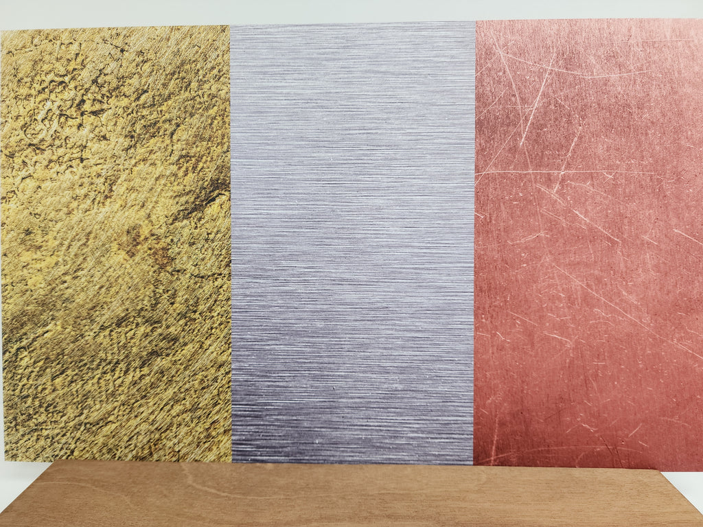 PatternPly® Full Coverage Metal Trio sheet showing the pattern