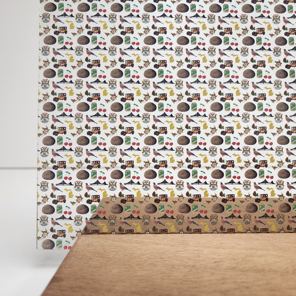 PatternPly® Scattered Michigan Icons sheet showing the pattern