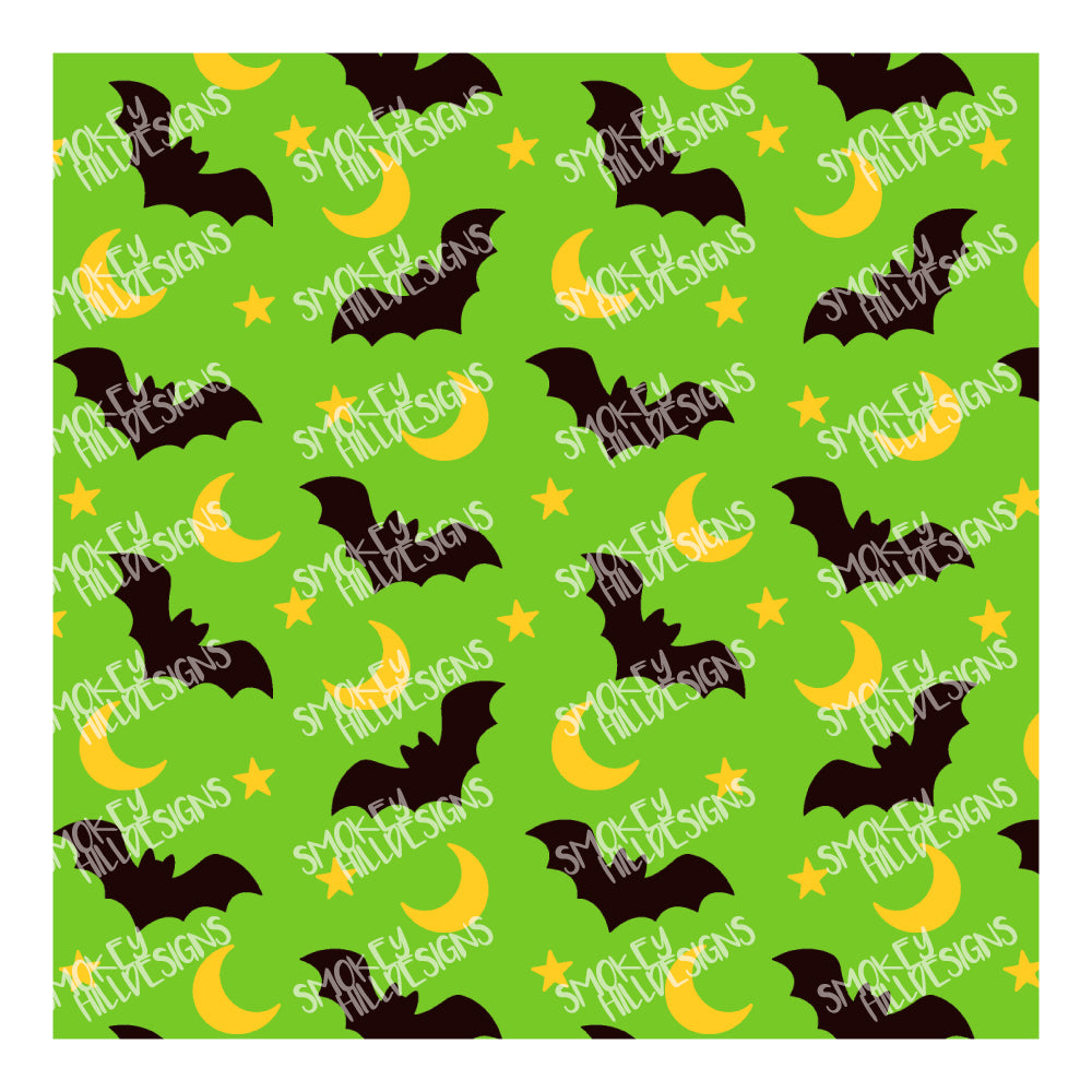 PatternPly® Full Coverage Micro Bats and Moons Cool Tone Trio