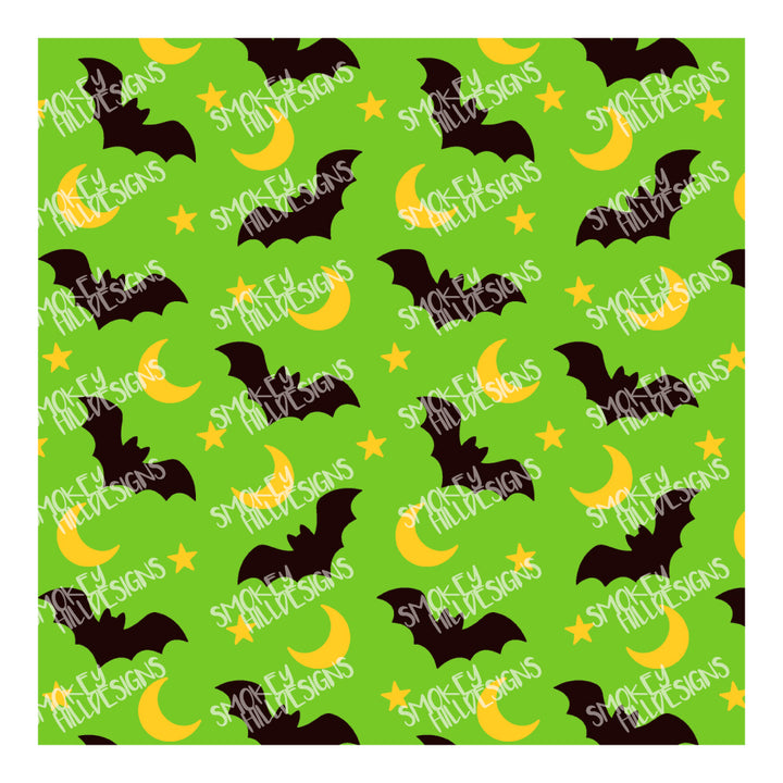 PatternPly® Full Coverage Micro Bats and Moons Cool Tone Trio