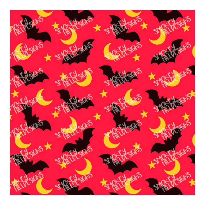 PatternPly® Full Coverage Micro Bats and Moons Warm Tone Trio