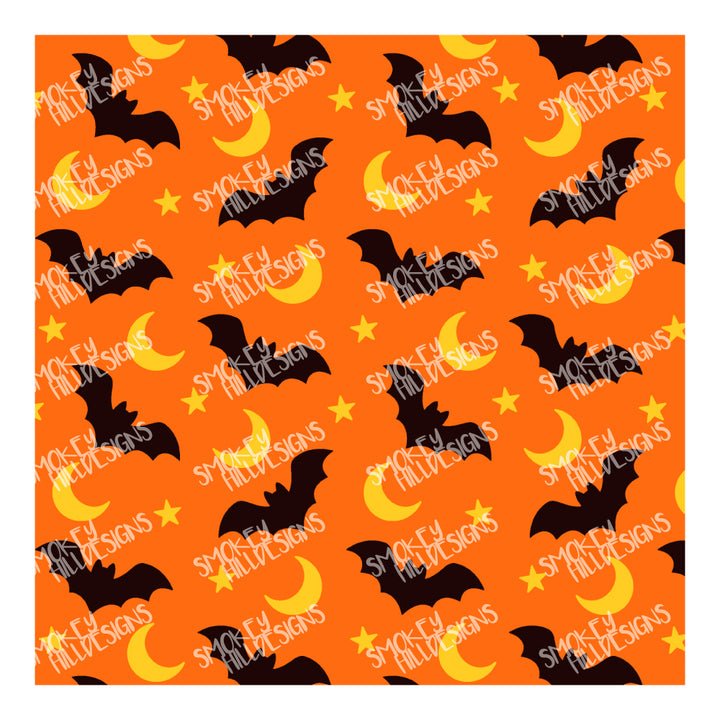 PatternPly® Full Coverage Micro Bats and Moons Warm Tone Trio