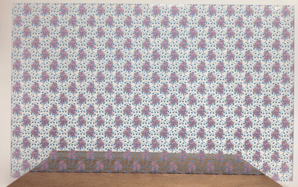 PatternPly® Scattered Micro Coquette Floral Bouquet Blue Bows product photo 3