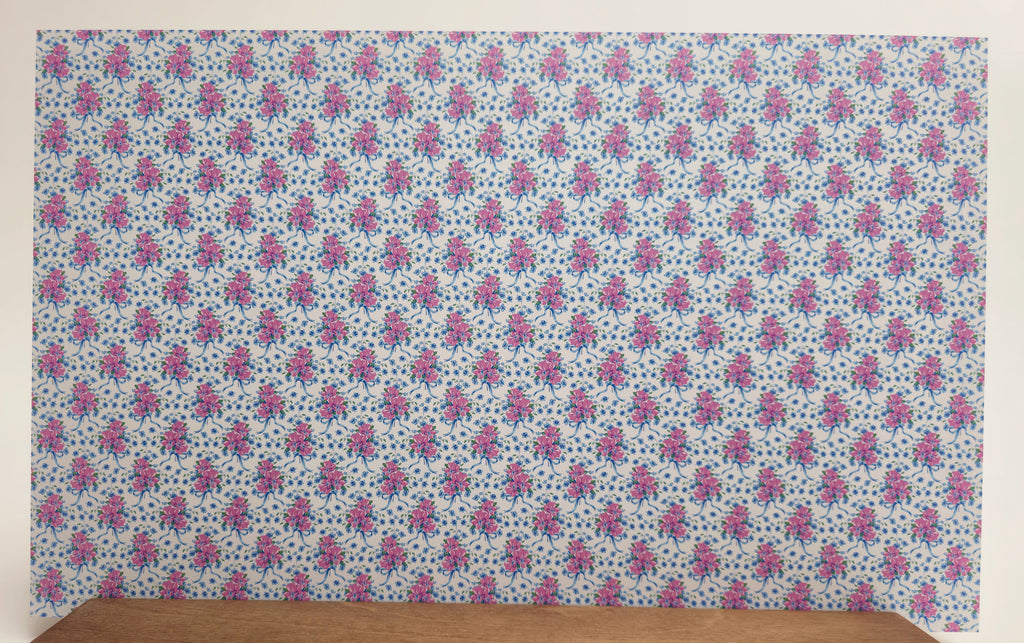 PatternPly® Full Coverage Micro Coquette Floral Bouquet Blue Bows product photo 3