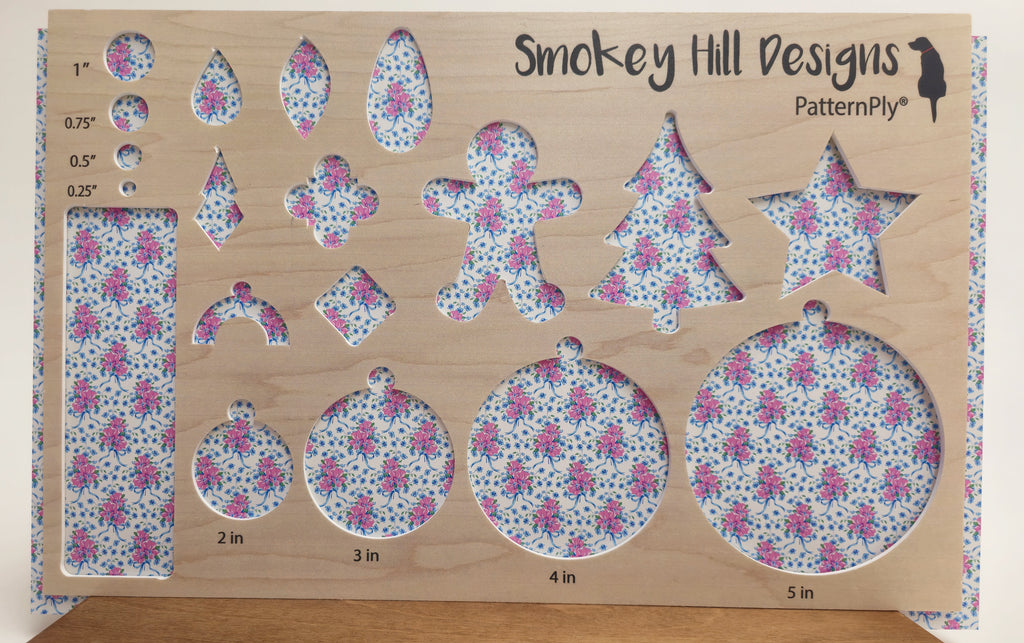 PatternPly® Full Coverage Micro Coquette Floral Bouquet Blue Bows product photo 2