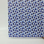 PatternPly® Full Coverage Blue Watercolor Christmas Trees MICRO sheet showing the pattern