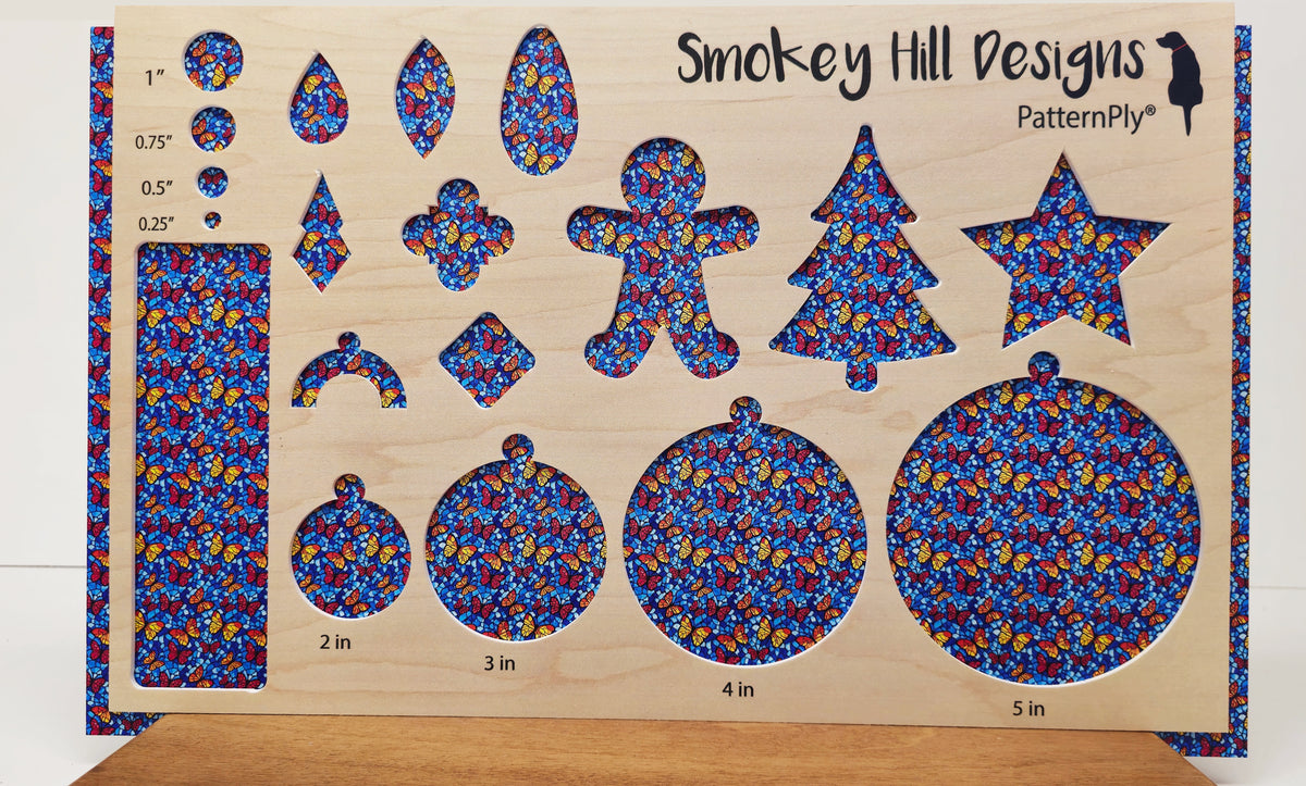 PatternPly® Full Coverage Micro Butterfly Sky Stained Glass product photo 3