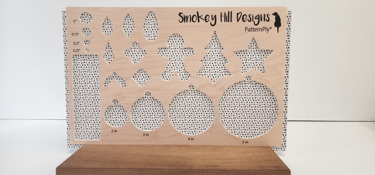 PatternPly® Full Coverage Mini Christmas Cat Pawprints product photo 2