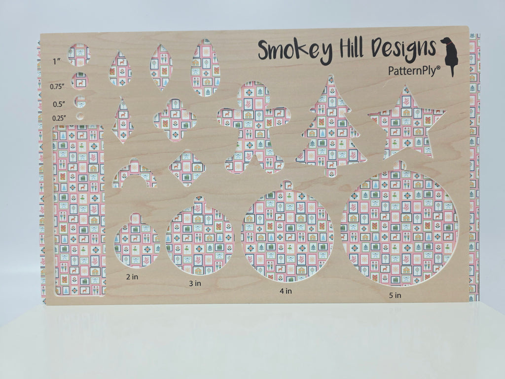 PatternPly® Full Coverage Christmas Stamps on Pink MICRO product photo 3