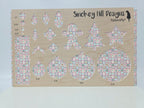 PatternPly® Full Coverage Christmas Stamps on Pink MICRO product photo 3
