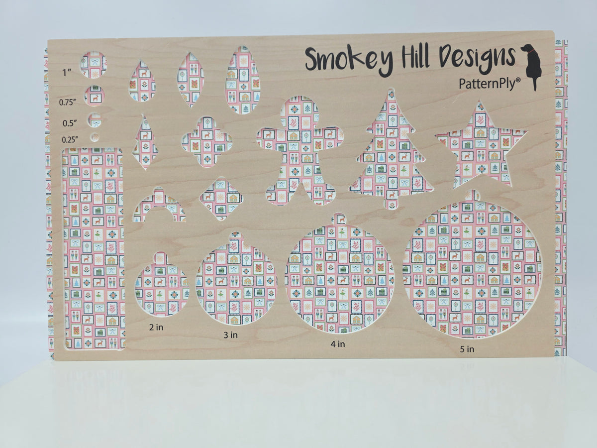 PatternPly® Full Coverage Christmas Stamps on Pink MICRO product photo 3