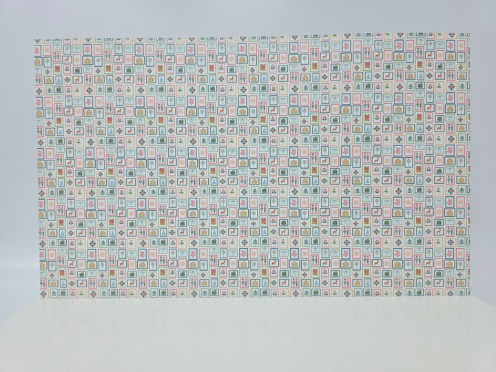 PatternPly® Full Coverage Christmas Stamps on White MICRO