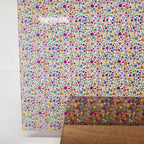 PatternPly® Scattered Micro Colorful Polka Dots sheet showing the pattern