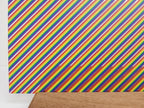 PatternPly® Scattered Mini Diagonal Rainbow Stripes sheet showing the pattern