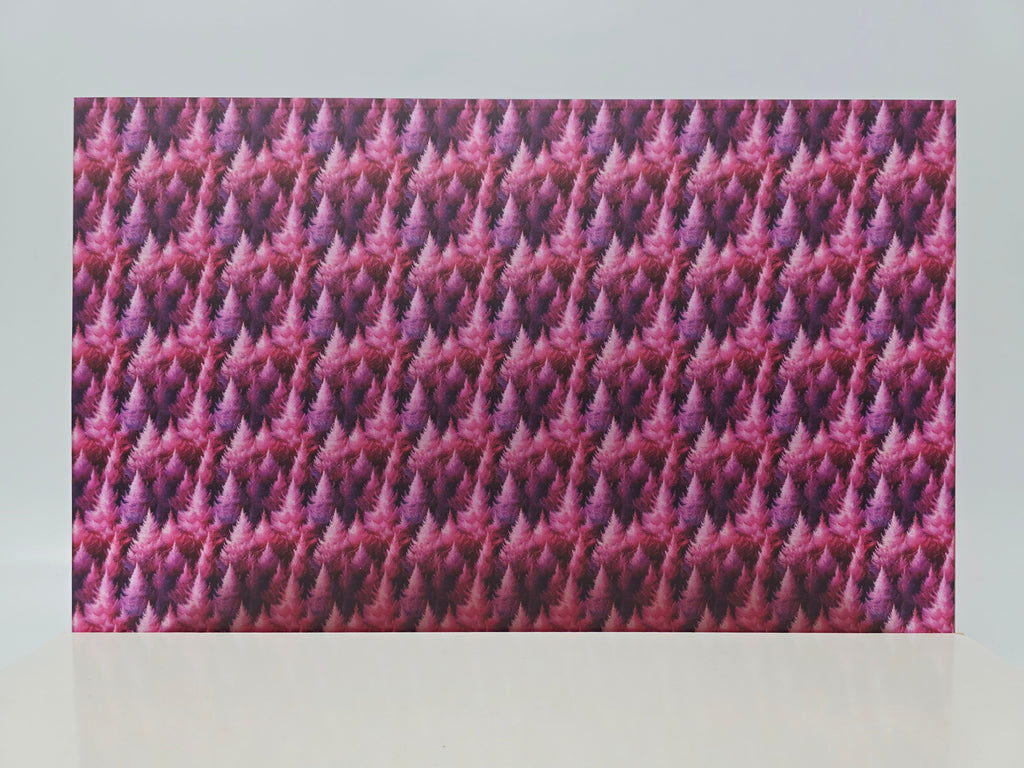 PatternPly® Transparent Micro Feathery Magenta Trees product photo 2