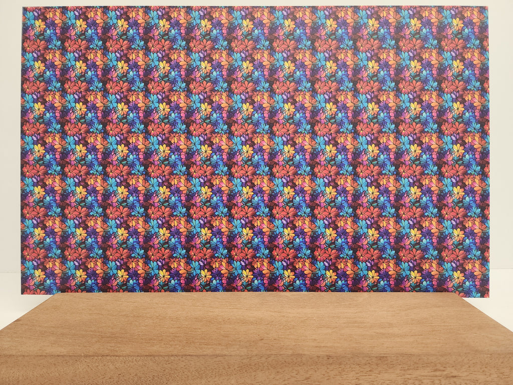 PatternPly® Full Coverage Micro Geometric Floral Stained Glass product photo 3