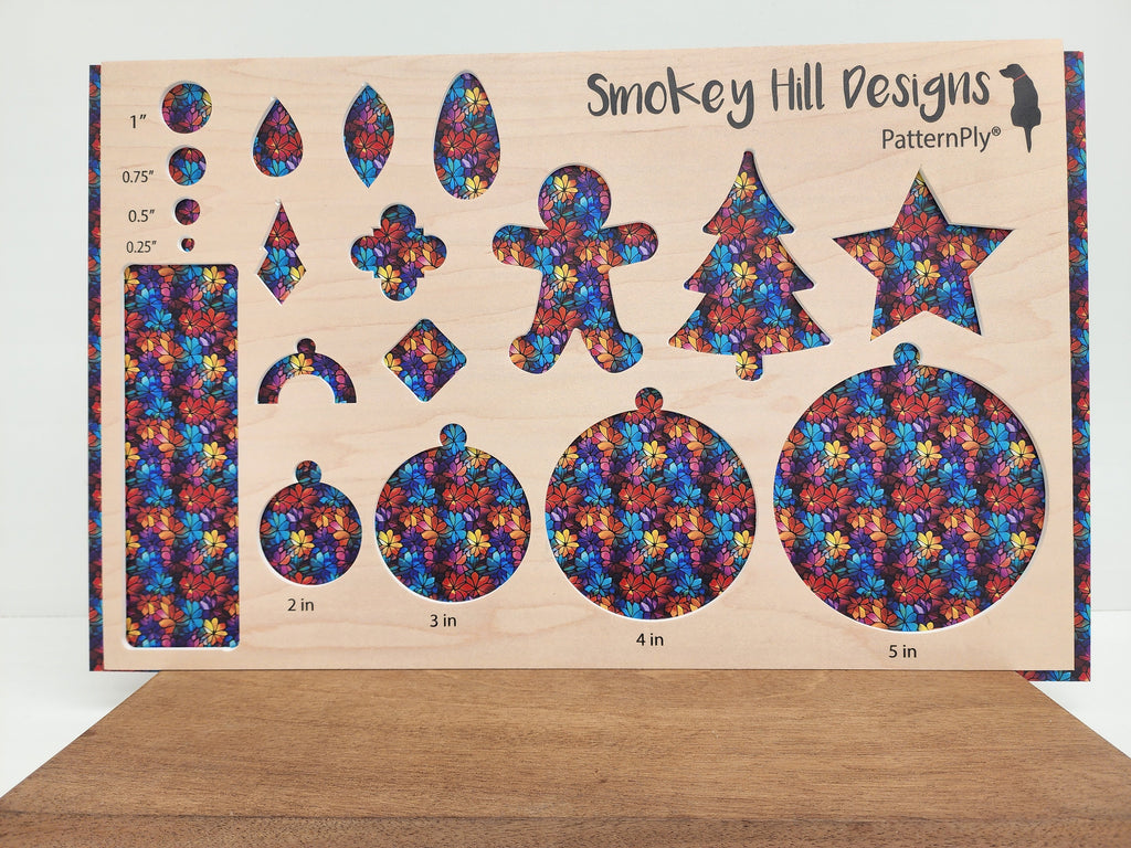 PatternPly® Full Coverage Micro Geometric Floral Stained Glass product photo 2