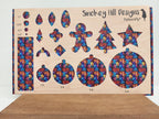 PatternPly® Full Coverage Micro Geometric Floral Stained Glass product photo 2