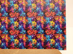 PatternPly® Full Coverage Micro Geometric Floral Stained Glass sheet showing the pattern