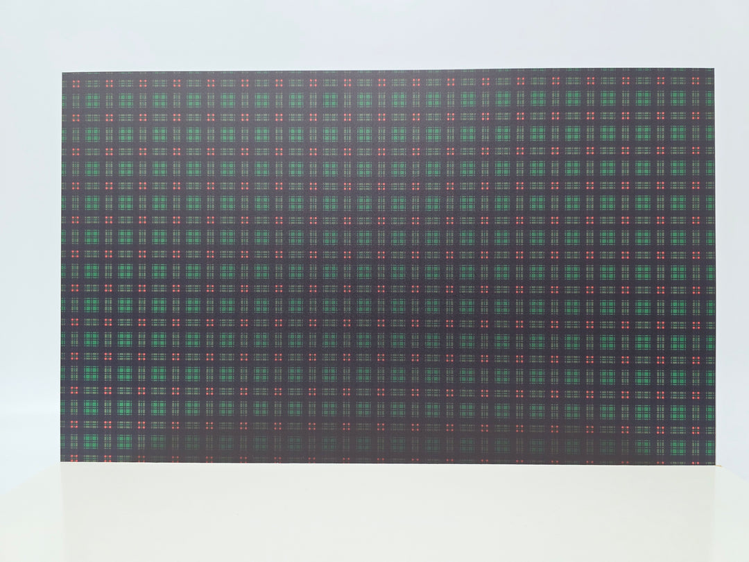 PatternPly® Full Coverage Micro Green and Red Tartan Plaid