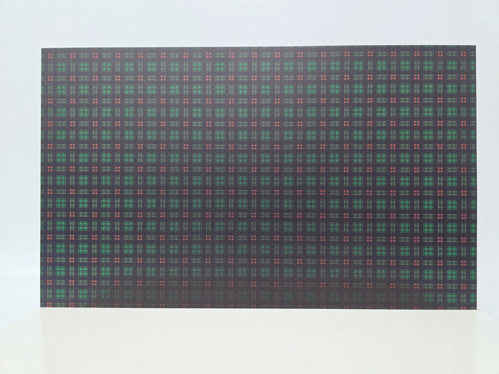 PatternPly® Full Coverage Micro Green and Red Tartan Plaid