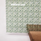 PatternPly® Scattered Micro Green Watercolor Leaves sheet showing the pattern