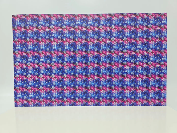 PatternPly® Full Coverage Northern Lights Snowflakes MICRO